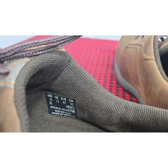 Red Wing Shoes Men's 13H 6708 Brown Leather Safety Toe Oxford Work Comfort Pro - Picture 9 of 9